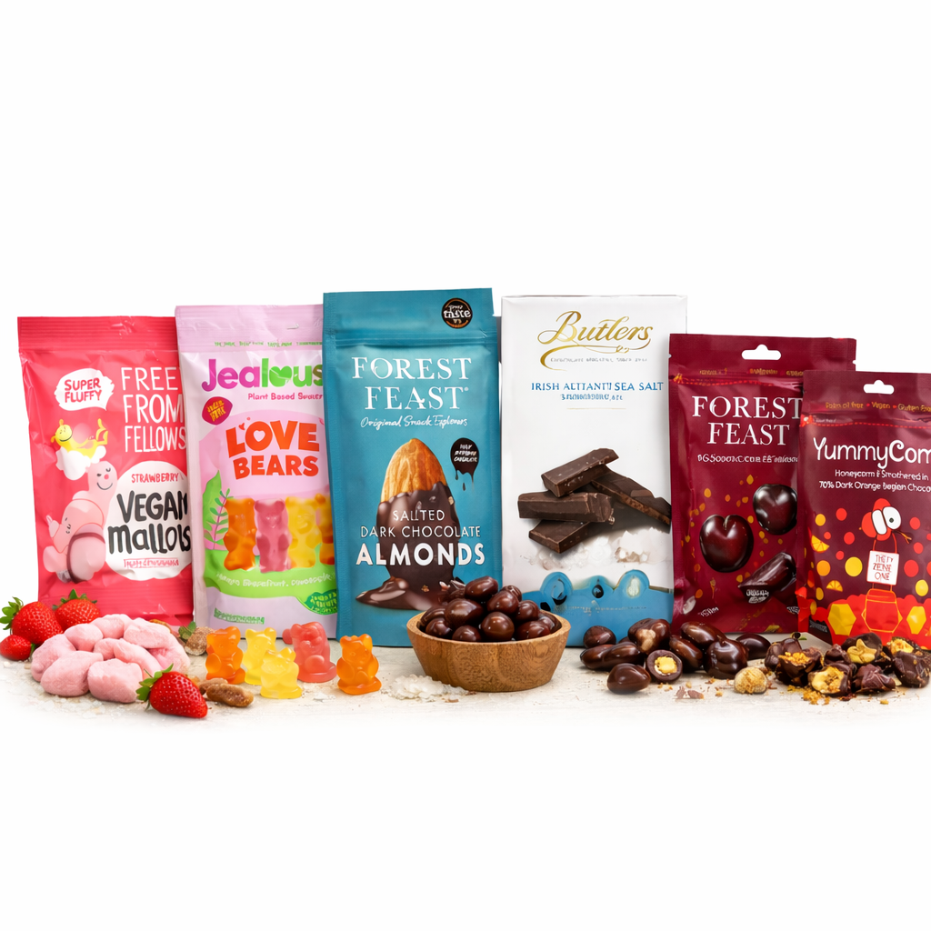 Vegan Chocolate & Sweet Hamper – 6 Premium Plant-Based Treats