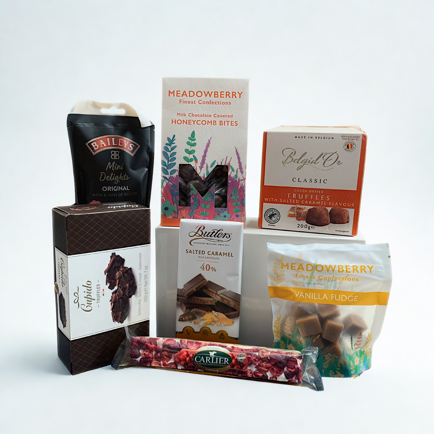Chocolate Lovers Gift Box – Belgian Truffles, Baileys Chocolates & Sweet Treats