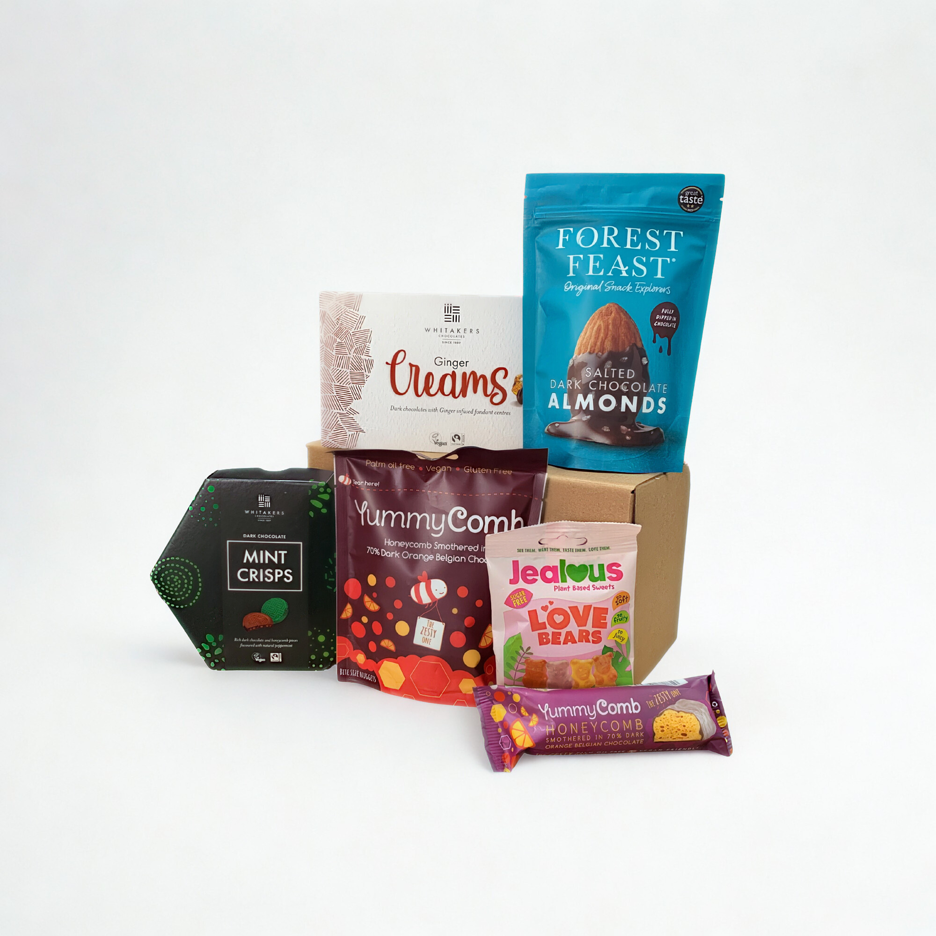 Vegan & Gluten Free Chocolate Gift Hamper – Dark Chocolate, Honeycomb & Sweet Treats Selection