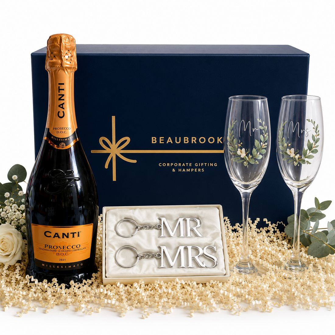 Beaubrook Mr &amp; Mrs Prosecco Celebration Hamper