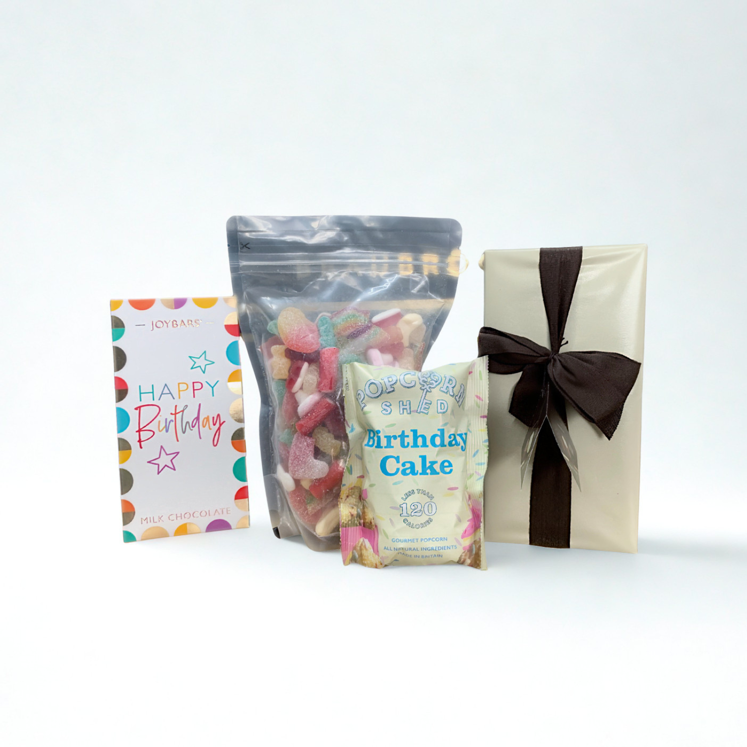 Happy Birthday Sweet Hamper – Chocolate, Sweets &amp; Popcorn Gift Set