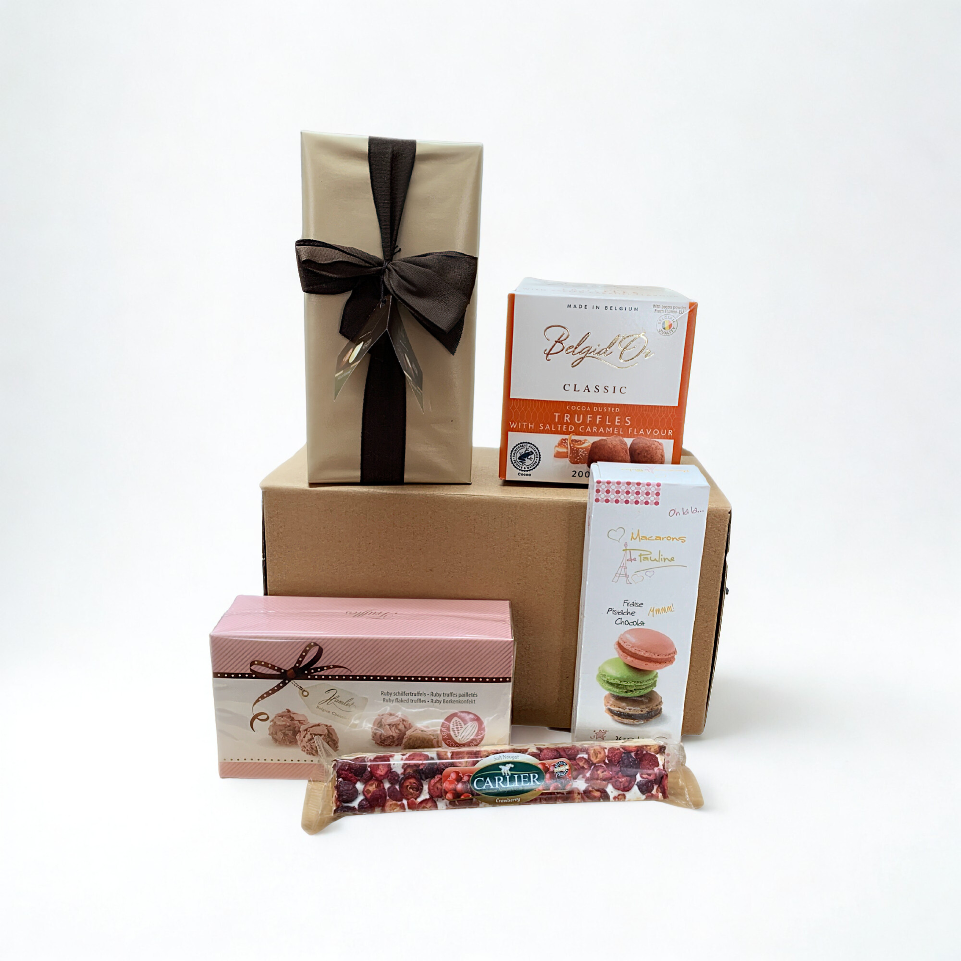 Luxury Chocolate &amp; Truffle Gift Hamper – Belgian Truffles, Macarons &amp; Sweet Treats