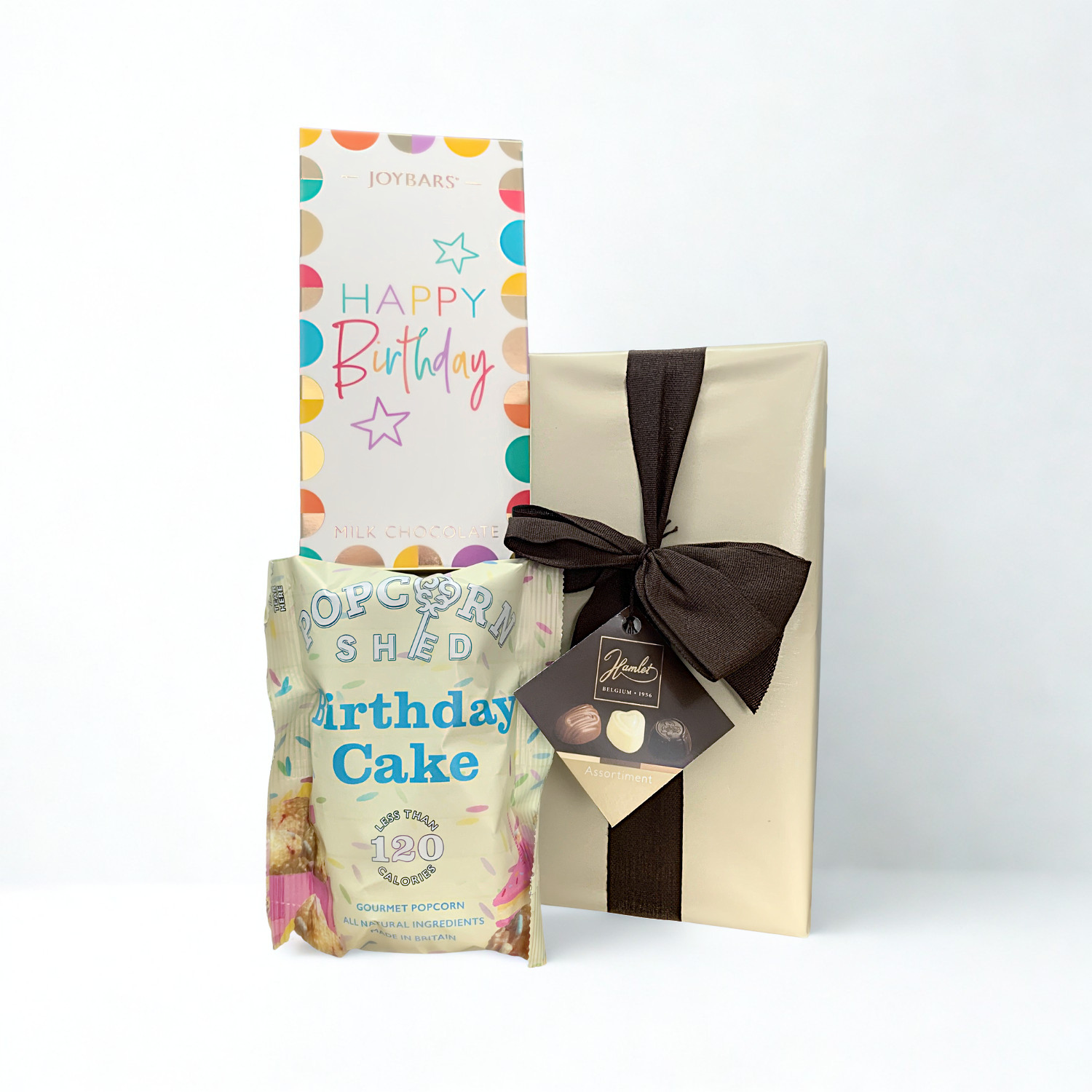 Happy Birthday Chocolate &amp; Popcorn Gift Set – Mini Birthday Treat Box