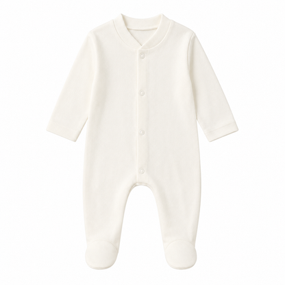 Luxury Neutral Baby Gift Hamper – 0–3 Months Sleepsuit, Knitted Blanket, Rattle &amp; Milestone Cards Gift Set