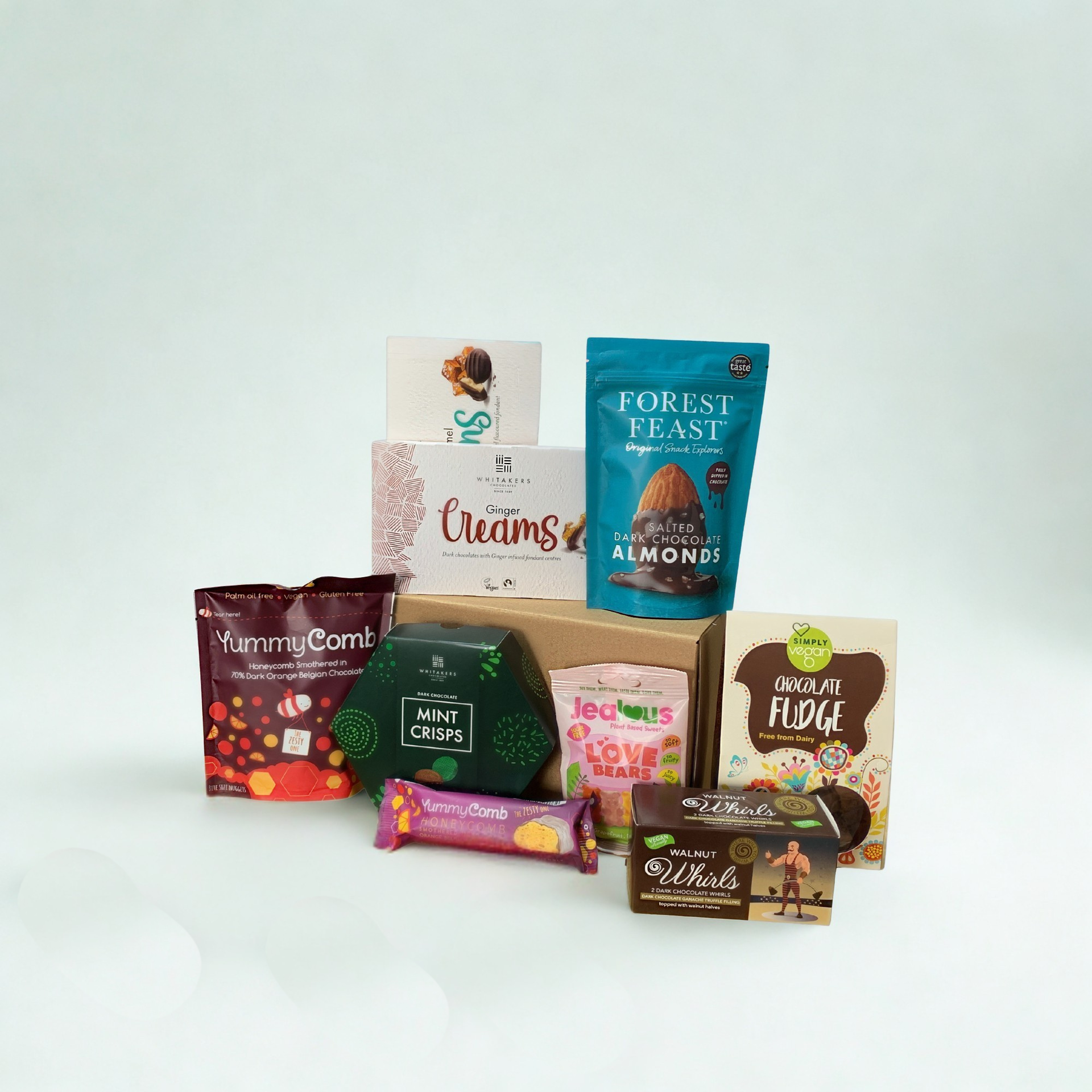 Vegan Chocolate Gift Hamper – Dark Chocolate, Honeycomb &amp; Sweet Treats Selection